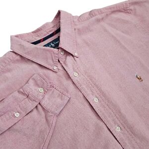 Ralph Lauren Men's Classic Fit Pink Long Sleeve Button Front Shirt Sz 3XB